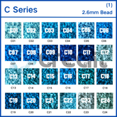 Creait Refill Fuse Beads - 1000ct C Series Colors (2.6mm Beads)