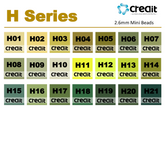 Creait Refill Fuse Beads - 1000ct H Series Colors (2.6mm Beads)