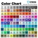 Creait 120-Color Starter Set - 2.6mm Mini Fuse Bead 120,000 Beads