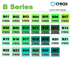 Creait Refill Fuse Beads - 1000ct B Series Colors (2.6mm Beads)