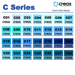Creait Refill Fuse Beads - 1000ct C Series Colors (2.6mm Beads)
