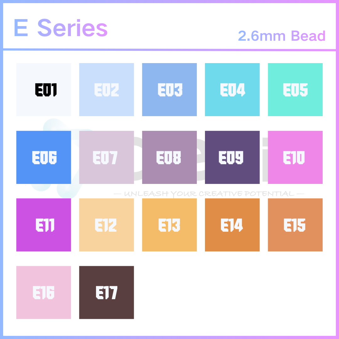 Creait Refill Fuse Beads - 1000ct E Series Colors (2.6mm Beads)