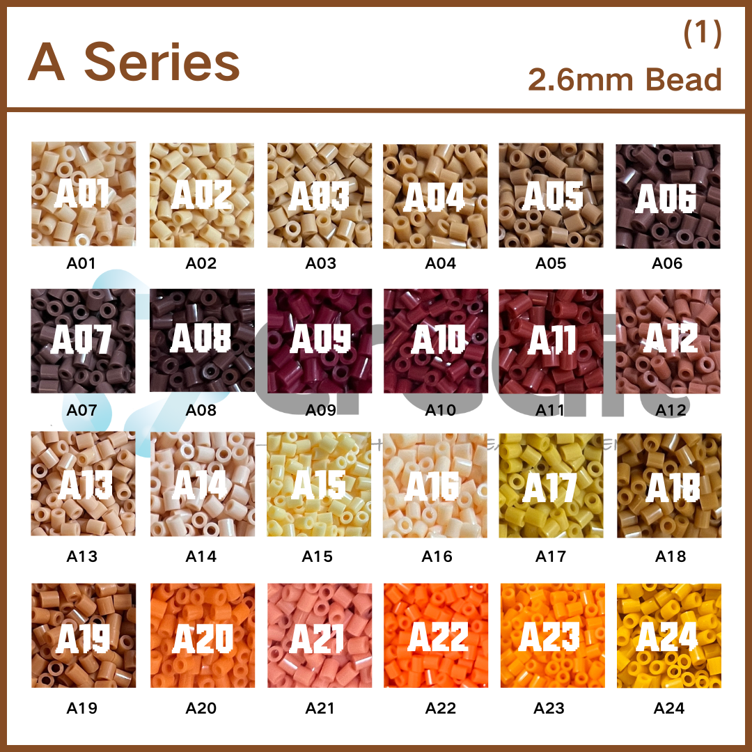 Creait Refill Fuse Beads - 1000ct A Series Colors (2.6mm Beads)