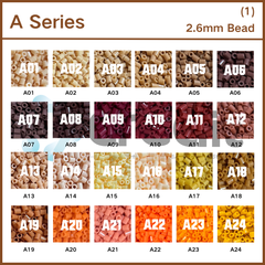 Creait Refill Fuse Beads - 1000ct A Series Colors (2.6mm Beads)