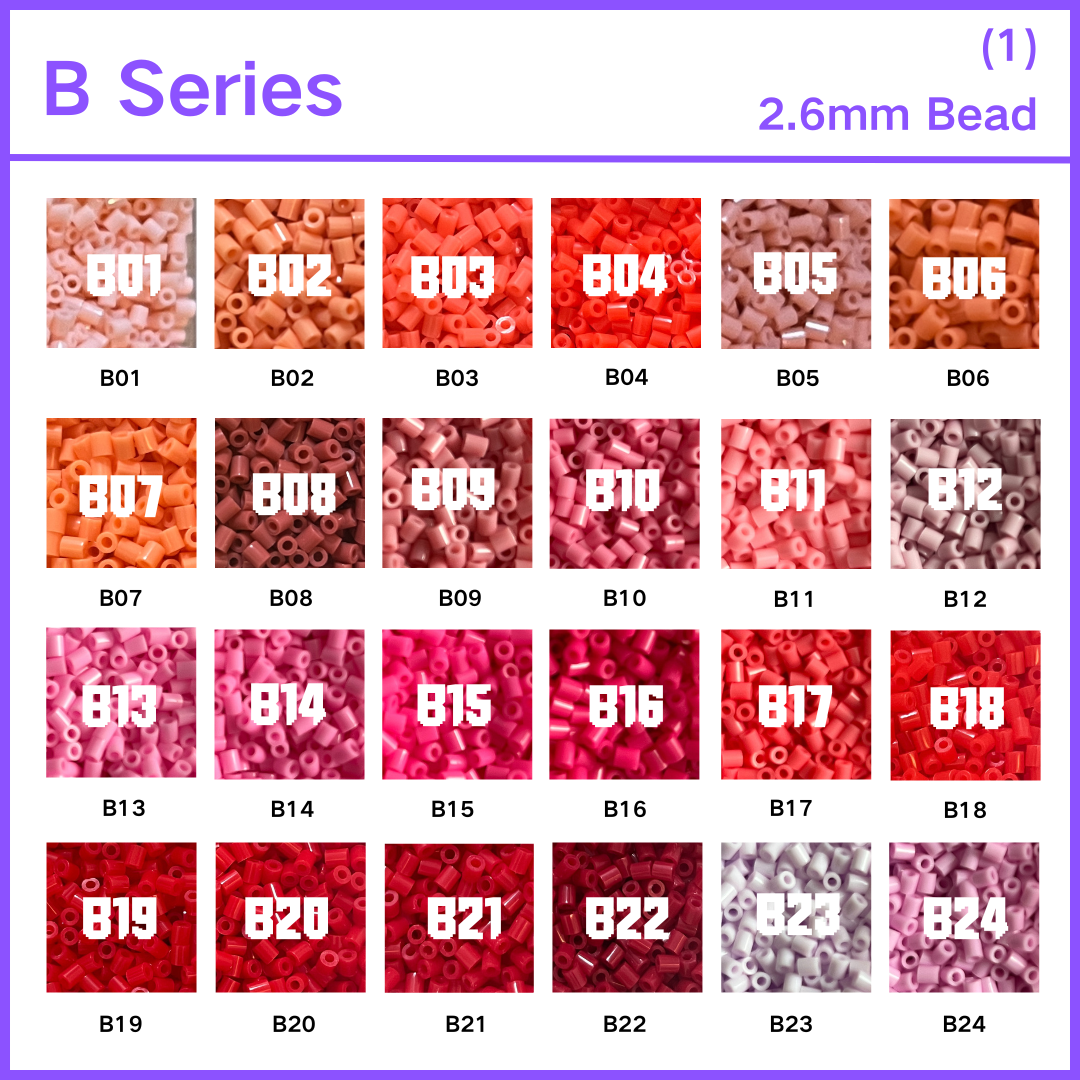 Creait Refill Fuse Beads - 1000ct B Series Colors (2.6mm Beads)