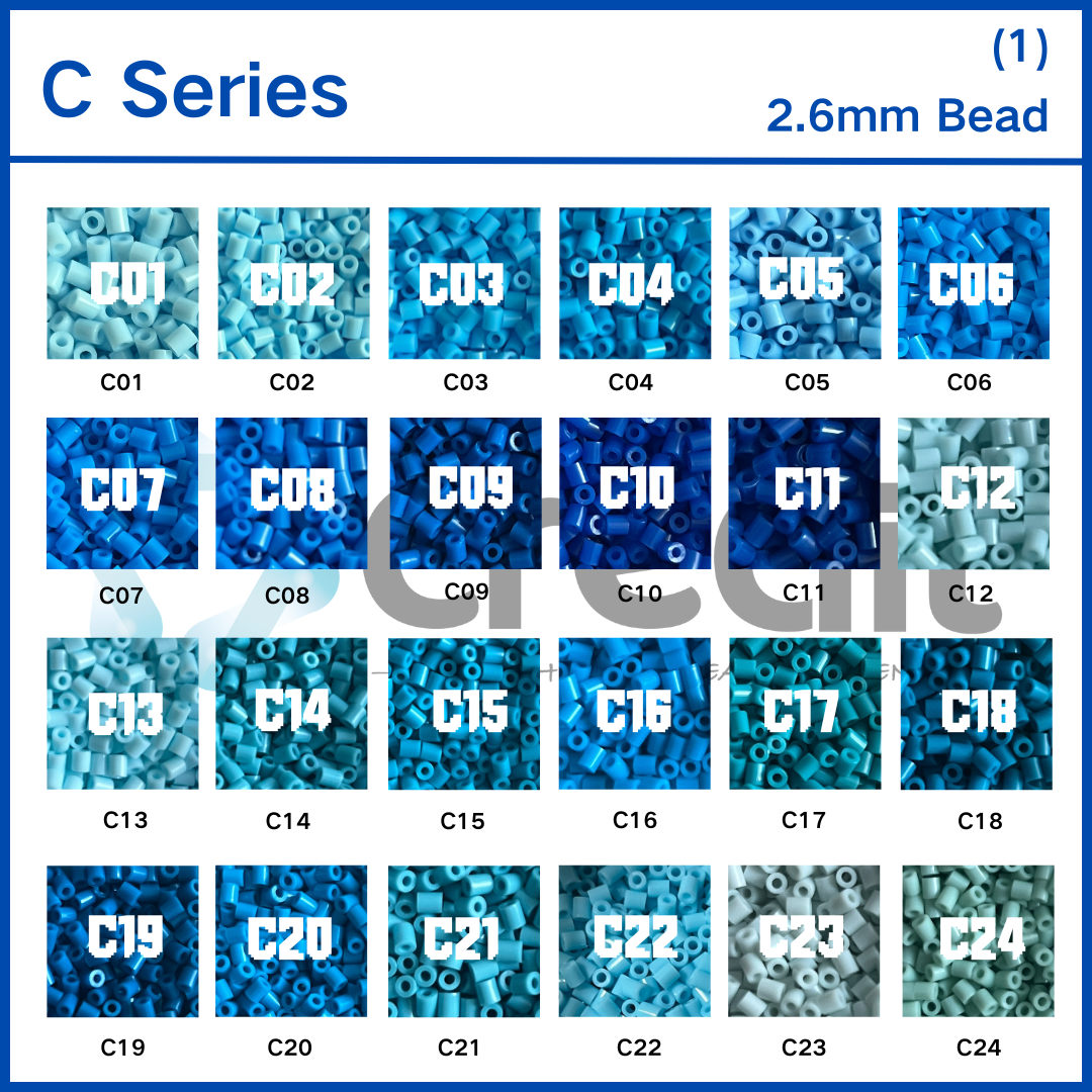 Creait Refill Fuse Beads - 1000ct C Series Colors (2.6mm Beads)