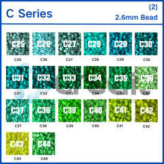 Creait Refill Fuse Beads - 1000ct C Series Colors (2.6mm Beads)