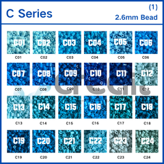 Creait Refill Fuse Beads - 1000ct C Series Colors (2.6mm Beads)