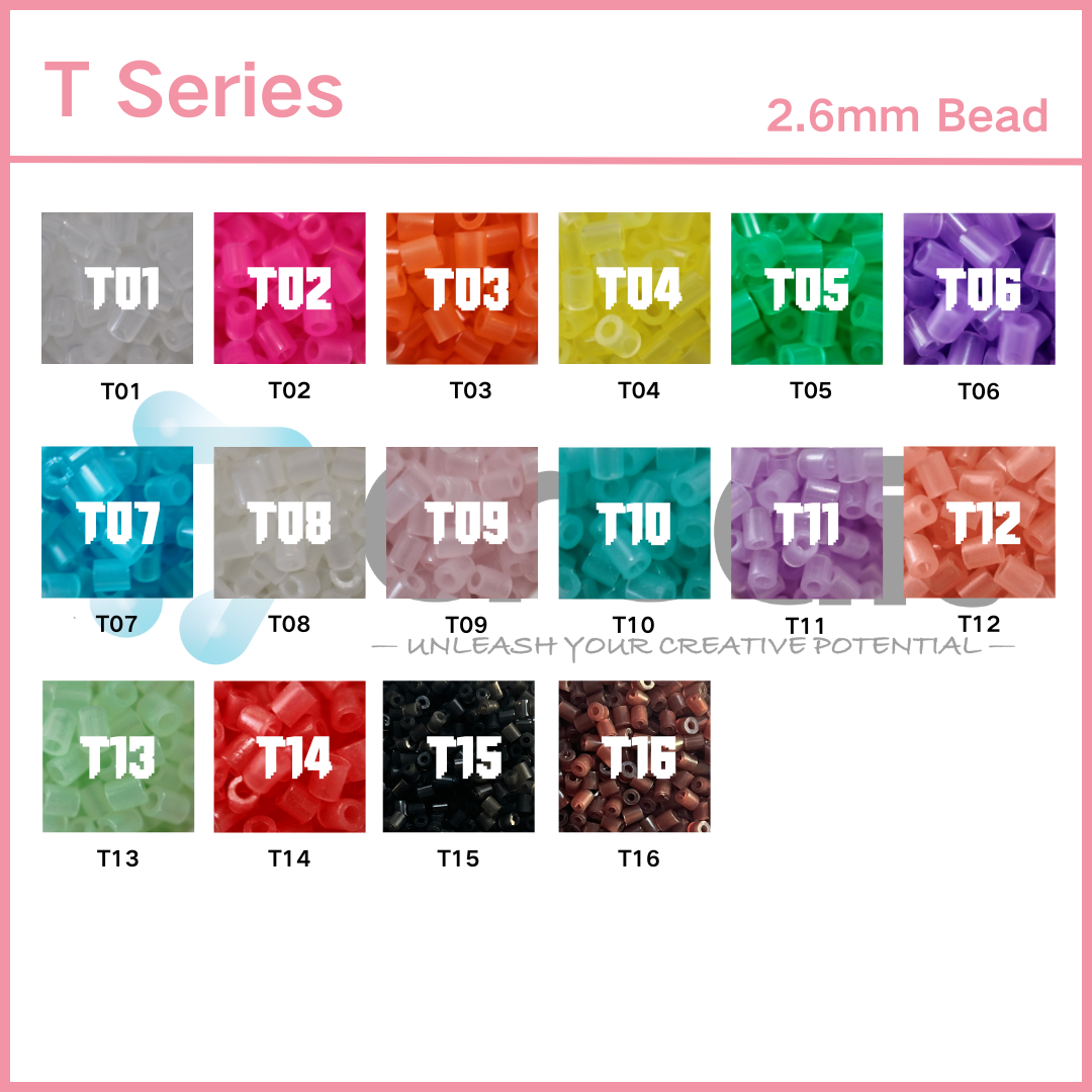 Creait Refill Fuse Beads - 1000ct Transparent Colors (2.6mm Beads)