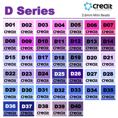 Creait Refill Fuse Beads - 1000ct D Series Colors (2.6mm Beads)