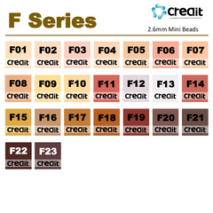 Creait Refill Fuse Beads - 1000ct F Series Colors (2.6mm Beads)