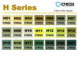 Creait Refill Fuse Beads - 1000ct H Series Colors (2.6mm Beads)