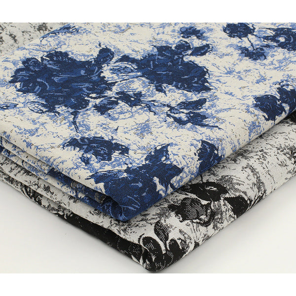 Jacquard Denim Fabric Blue and Black Main Picture