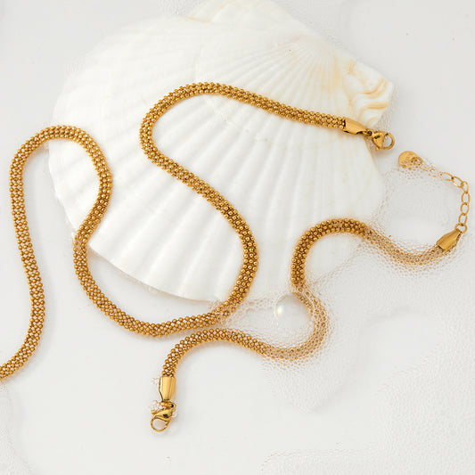 Layered Gold Ball Chain Bracelet