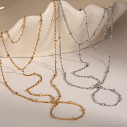 Creative bead chain back chain