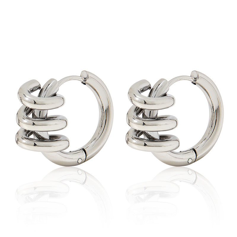 Coil spring earrings