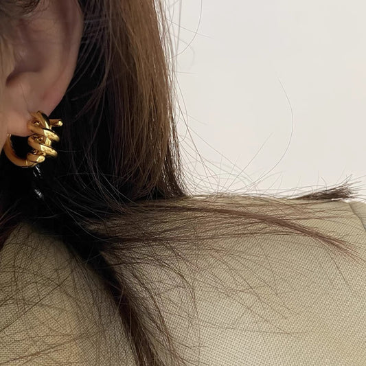 Coil spring earrings
