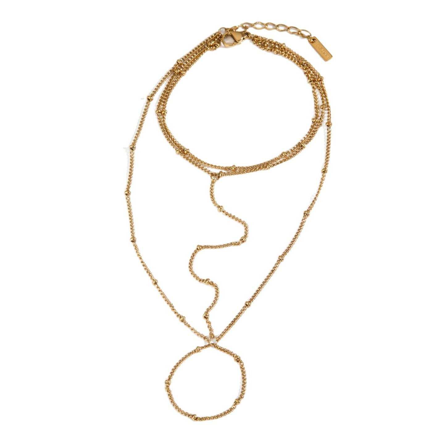 Creative bead chain back chain