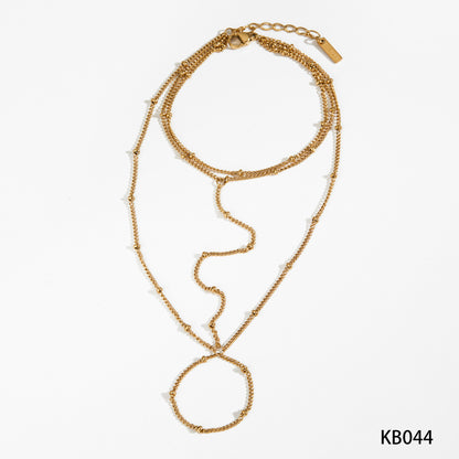 Creative bead chain back chain