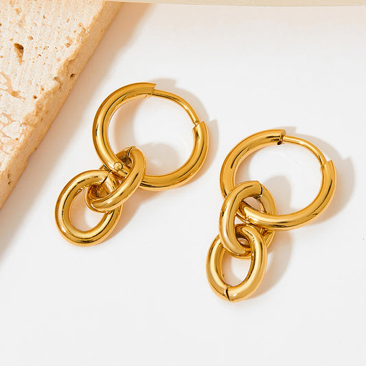 Metal chain ear buckle