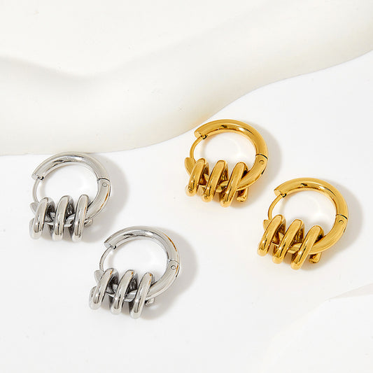 Coil spring earrings