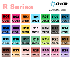 Creait Refill Fuse Beads - 1000ct R Series Colors (2.6mm Beads)