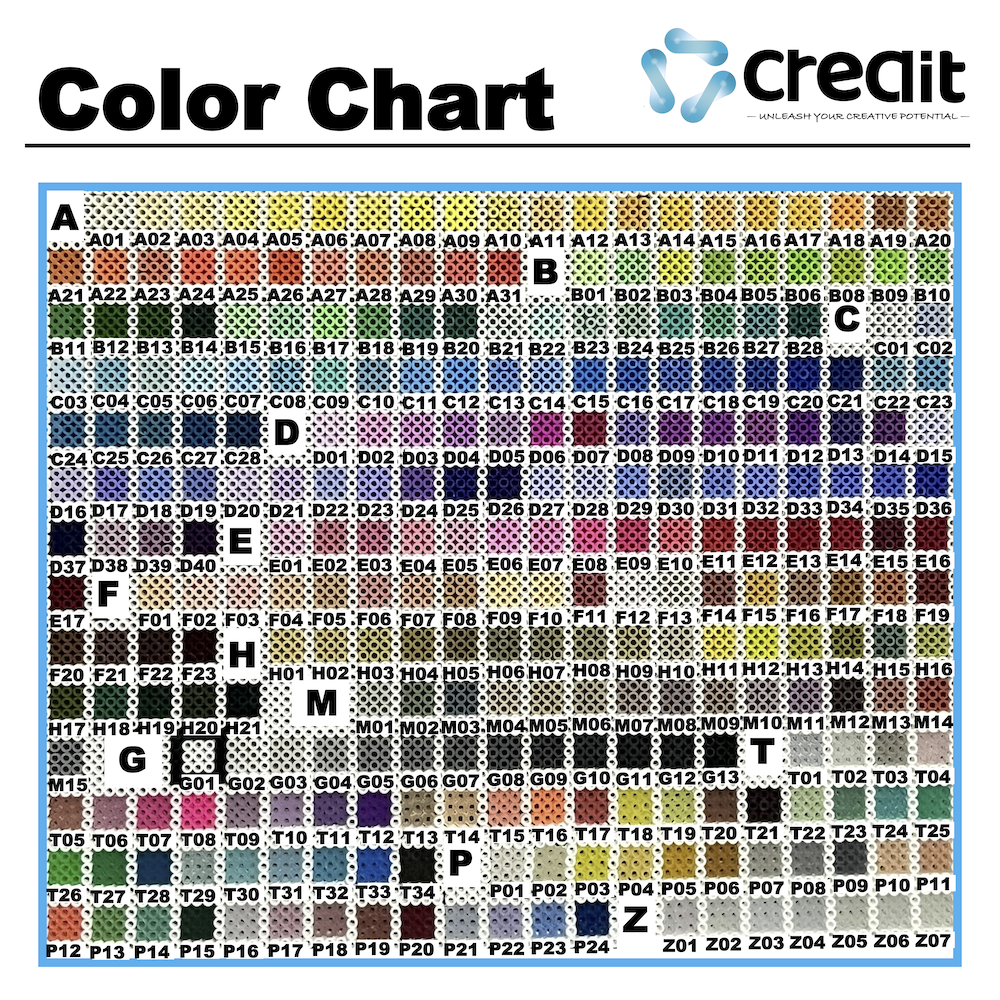 Creait Refill Fuse Beads - 1000ct Transparent Colors (2.6mm Beads)